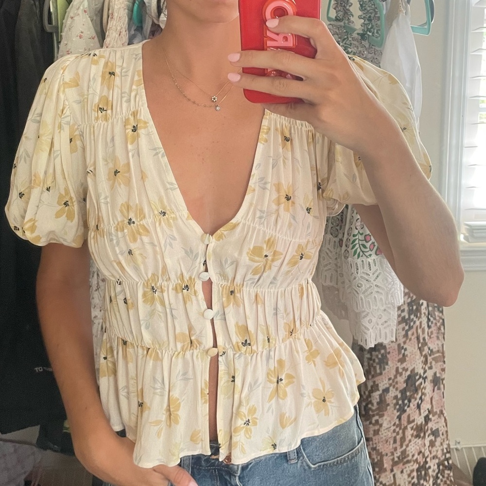 Zara floral top